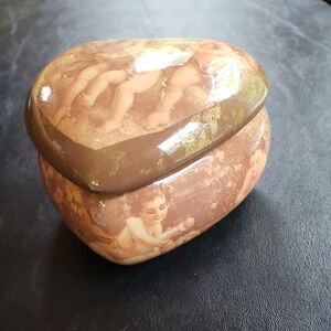 Trinket Box with Cupids Heart Shaped